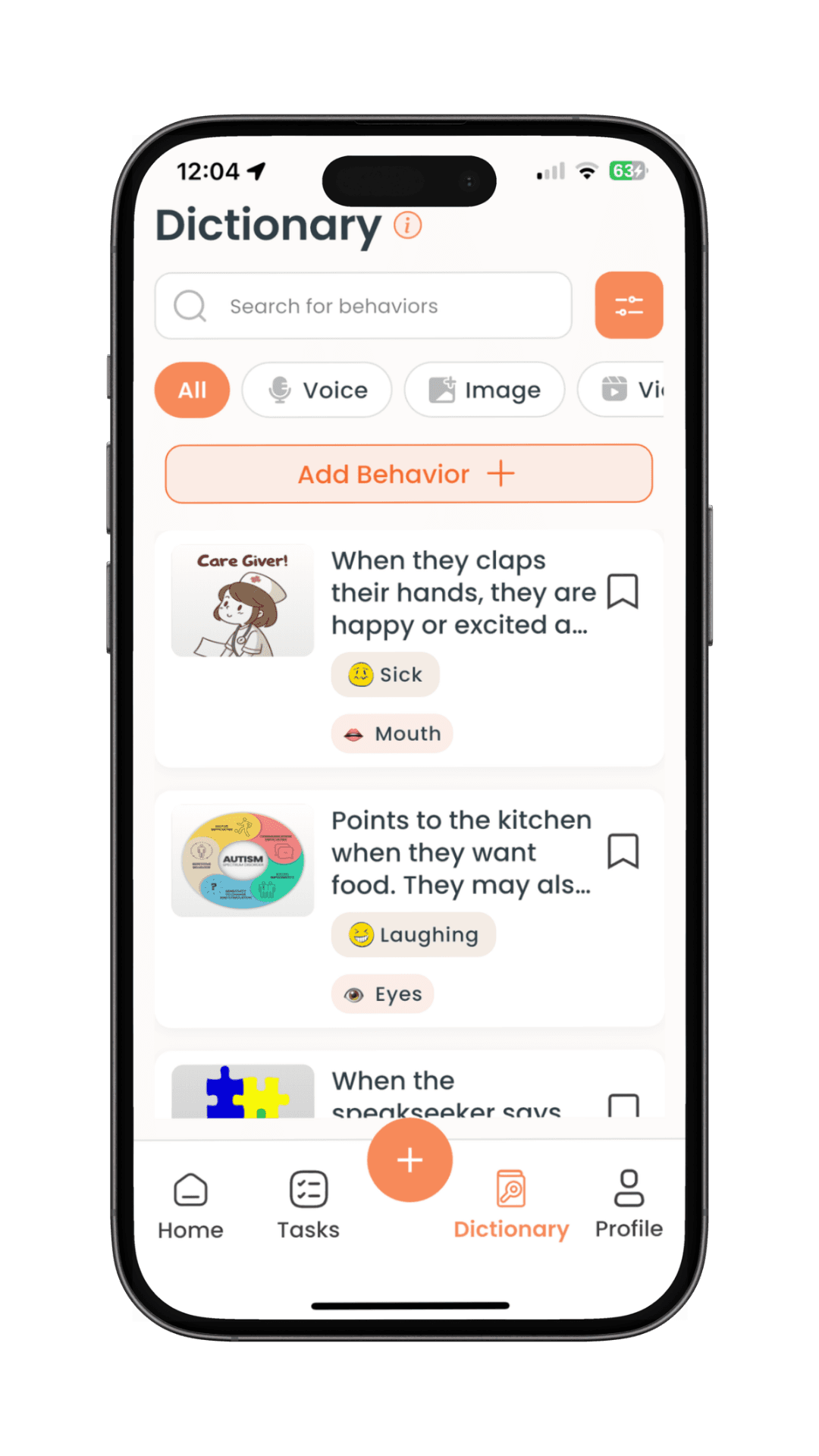 Behaviour Dictionary